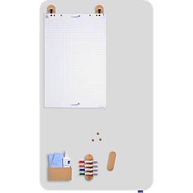 Whiteboard-Markerhalter Legamaster WOODEN, magnetisch, lagert 4 Boardmarker, B 60 x T 35 x H 200 mm, Buchenholz, lackiert